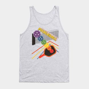 Pickleball 80s Style Retro Fade Tank Top